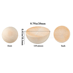 Unfinished Natural Wood Cabochons&nbsp;WOOD-GF0001-13B