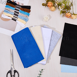 7Pcs 7 Colors Non-woven Felt Fabric&nbsp;DIY-CP0012-69B