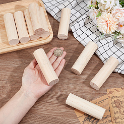 Wood Round Stick&nbsp;WOOD-WH0029-154C