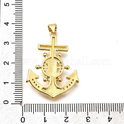 Rack Plating Brass Micro Pave Cubic Zirconia Pendants&nbsp;KK-L226-104G