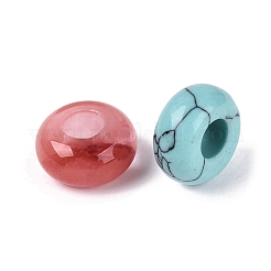 Natural & Synthetic Mixed Stone European Beads&nbsp;G-Q608-13