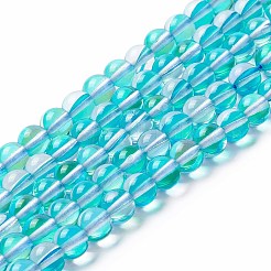 Synthetic Moonstone Beads Strands&nbsp;G-E573-02A-07