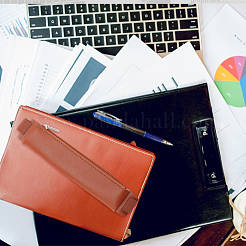 5Pcs 5 Colors Leather Single Pen Holders&nbsp;AJEW-AN0007-43