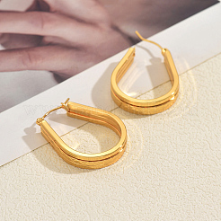 U-Shaped Stainless Steel Hoop Earrings&nbsp;VF2558