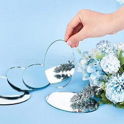 6Pcs Oval Glass Mirror&nbsp;AJEW-OC0003-19