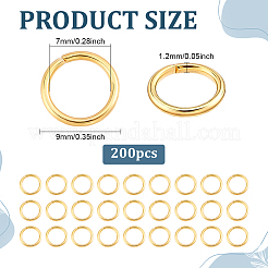 200Pcs 304 Stainless Steel Open Jump Rings&nbsp;STAS-ME0003-46