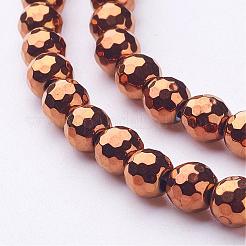 Non-magnetic Synthetic Hematite Beads Strands&nbsp;G-G092-2mm
