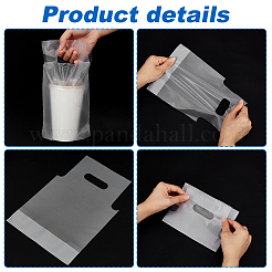 100Pcs HDPE Drink Carrier Packaging Bags for Delivery&nbsp;ABAG-WH0039-71A