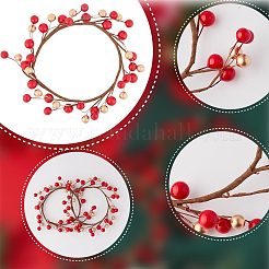 Plastic Artificial Berry Candle Ring&nbsp;AJEW-WH0401-05