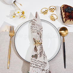 Christmas Theme Alloy Napkin Rings&nbsp;AJEW-WH20020-134B-G