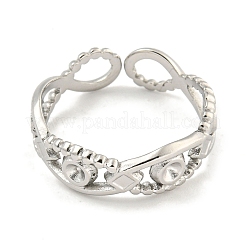 Tarnish Resistant 304 Stainless Steel Open Cuff Ring Components&nbsp;RJEW-A043-03P