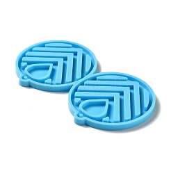 DIY Hollow-out Flat Round Pendant Silicone Molds&nbsp;LS-DIY-I099-37