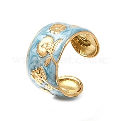 304 Stainless Steel Enamel Wide Cuff Open Rings for Women&nbsp;SA-K003-03E-G