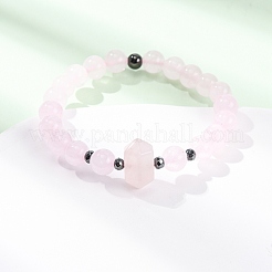 Natural Mixed Gemstone Beaded Stretch Bracelet for Women&nbsp;BJEW-A145-01