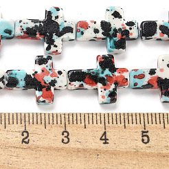 Baking Paint Synthetic Turquoise Beads Strands&nbsp;G-H060-01G