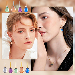9Pairs 9 Colors Alloy Dangle Earrings&nbsp;EJEW-UN0002-62