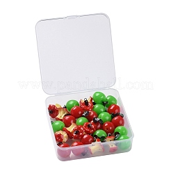 30Pcs 3 Style Resin Pendants&nbsp;RESI-LS0001-02P