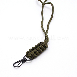 Polyester Cord with Alloy Swivel Clasps&nbsp;OCOR-WH0063-45B