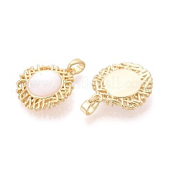 Natural White Shell Pendants&nbsp;KK-N287-03G