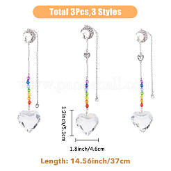 Glass Pendant Decorations&nbsp;HJEW-FH00032