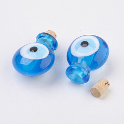 Handmade Lampwork Perfume Bottle Pendants&nbsp;X1-LAMP-P044-H03
