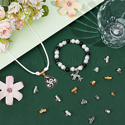 150Pcs 15 Styles Tibetan Style Alloy Charms&nbsp;PALLOY-SC0019-86