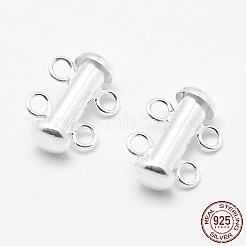 Sterling Silver Slide Lock Clasps&nbsp;STER-K035-01
