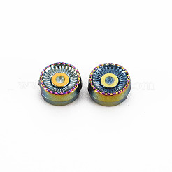 Rack Plating Rainbow Color Alloy Beads Rhinestone Settings&nbsp;PALLOY-S180-367