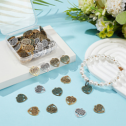 120Pcs 4 Colors Alloy Pendants&nbsp;FIND-GO0003-26