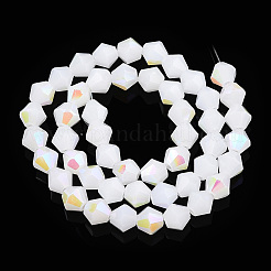Imitation Jade Electroplate Glass Beads Strands&nbsp;EGLA-A039-J6mm-L06
