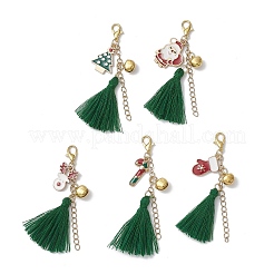 Christmas Alloy Enamel Pendant Decorations&nbsp;HJEW-JM04122