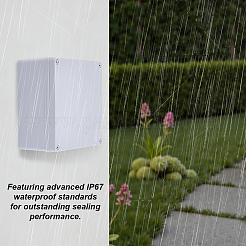 Outdoor Waterproof ABS Plastic Junction Box&nbsp;AJEW-WH0485-27A