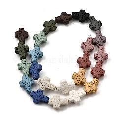 Natural Lava Rock Beads Strands&nbsp;G-L498-E01-01A
