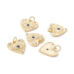 Rack Plating Brass Micro Pave Colorful Cubic Zirconia Pendants&nbsp;ZIRC-C040-39G