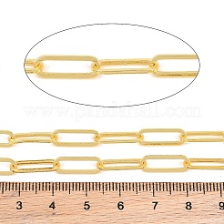 Brass Paperclip Chains&nbsp;KK-CBAC547-17G