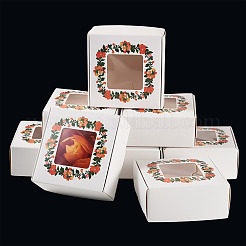White Cardstock Flower Printed Paper Packaging Mailer Boxes&nbsp;CON-TAC0022-01