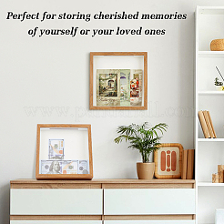 4Pcs Plywood Money Box Photo Frames&nbsp;ODIS-WA0001-16B