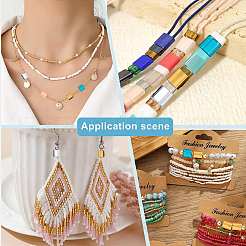 240Pcs 6 Colors 2-Hole Glass Seed Beads&nbsp;SEED-HY0001-41