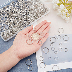 500Pcs 5 Style Iron Soldered Closed Jump Rings&nbsp;IFIN-PH0001-58