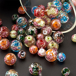 Handmade Gold Sand Lampwork Beads&nbsp;LAMP-CD0001-06