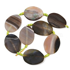 Natural Banded Agate Beads Strands&nbsp;G-P605-L02-01A
