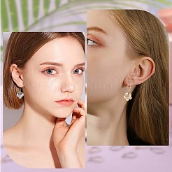 100Pcs 4 Colors 304 Stainless Steel Hoop Earrings Findings&nbsp;STAS-SC0005-24