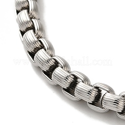 Non-Tarnish 316 Surgical Stainless Steel Box Chain Bracelets&nbsp;BJEW-Q349-01P
