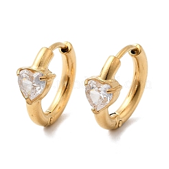 304 Stainless Steel Heart Hoop Earrings&nbsp;EJEW-H172-03G