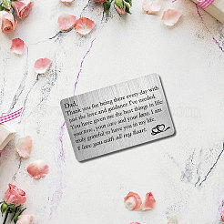 Rectangle 201 Stainless Steel Blank Thermal Transfer Wallet Card&nbsp;DIY-WH0252-006