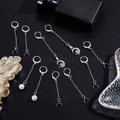 40Pcs 2 Styles 304 Stainless Steel Leverback Earring Findings&nbsp;EJEW-AB00015