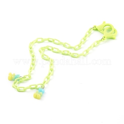 Personalized Resin Bear Pendant Necklaces&nbsp;NJEW-JN03434
