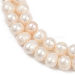 Natural Cultured Freshwater Pearl Beads Strands&nbsp;PEAR-I007-07X-13A
