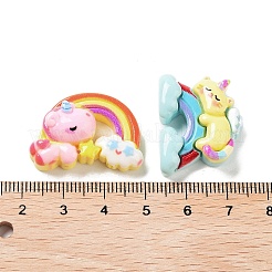Unicorn Rainbow Cloud Opaque Resin Decoden Cabochons&nbsp;CRES-A057-03