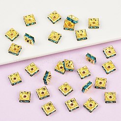 Brass Rhinestone Spacer Beads&nbsp;RSB074NF-13G